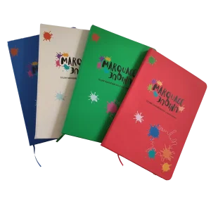 Bloc-notes personnalisé A5 – Couverture rigide – Marquage logo ou texte – Idéal associations & clubs
