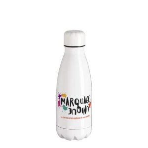 Bouteille isotherme personnalisée – 350 ml – Acier inox – Logo + prénom – Clubs & Associations