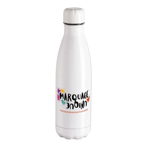 Bouteille isotherme personnalisée – 500 ml – Acier inox – Logo + prénom – Pour clubs & associations