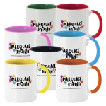 Mug personnalisé avec logo & prénom – Céramique colorée – Associations & clubs