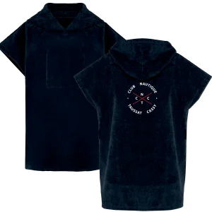 Poncho de Bain Enfant Officiel Club Nautique Taussat Cassy (CNTC) – Bleu Marine