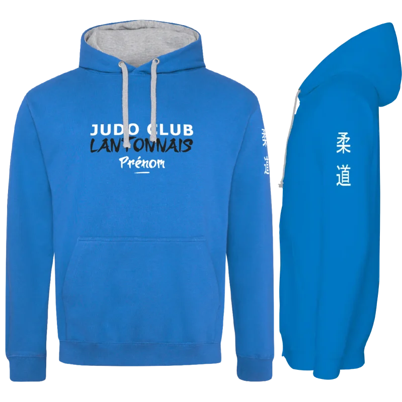 SweatBleuGrisJudoClubLantonnaispersonnalise2025