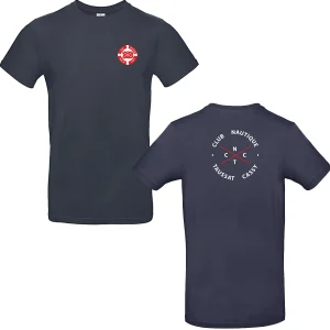 T-shirt Officiel Club Nautique Taussat Cassy (CNTC) – Bleu Marine