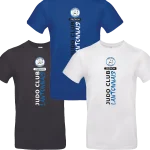 T-shirt adhérent – Judo Club Lantonnais | Marquage vertical & personnalisation optionnelle
